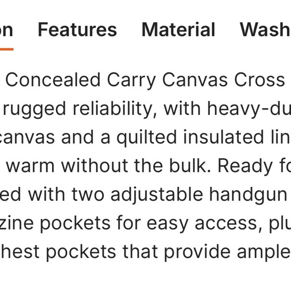 Legendary Whitetails Carry Concealed Black Work Vest with Tan Pocket Accents - Picture 6 of 9